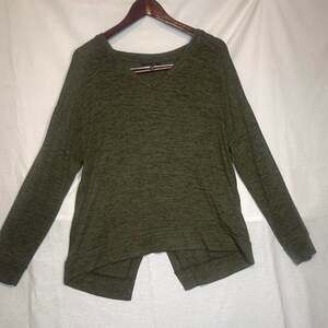 Olive green long sleeve top